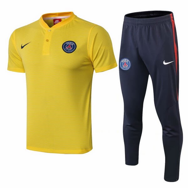 Polo Conjunto Completo Paris Saint Germain 2018-2019 Amarillo